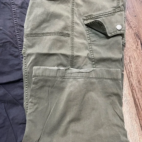 Women’s Cargo Pants - Beige , Gray, and Green - Picture 5 of 9